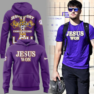 Special Edition Tigers JESUS WON Purple Hoodie-ND11042506