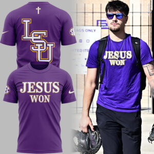 Limited Edition Tigers JESUS WON Purple TShirt-ND11042508