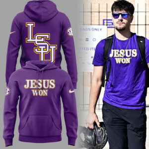 Limited Edition Tigers JESUS WON Purple Hoodie-ND11042505