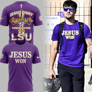 Special Edition Tigers JESUS WON Purple TShirt-ND11042507