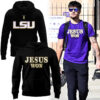 Limited Edition Tigers JESUS WON Black Hoodie-AB041125505