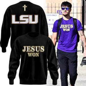 Limited Edition Tigers JESUS WON Black Sweatshirt-AB041125513