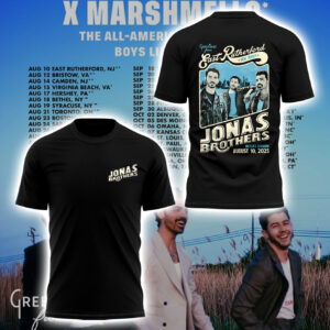 Limited Edition JONAS20: Greetings From Your Hometown Tour 2025 Tshirt-PA081325022
