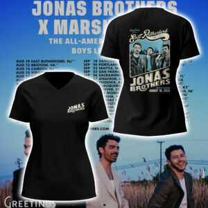 Limited Edition JONAS20: Greetings From Your Hometown Tour 2025 V-neck TShirt-PA081325024