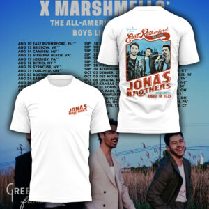 Limited Edition JONAS20: Greetings From Your Hometown Tour 2025 x New Jersey Tshirt-PA081325024