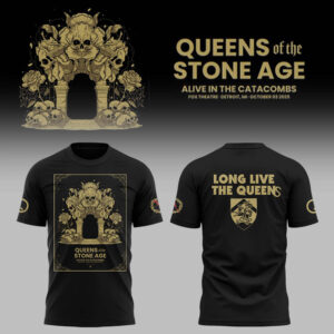Limited Edition Queens Tour 2025 Detroit Tshirt-LL2510041041