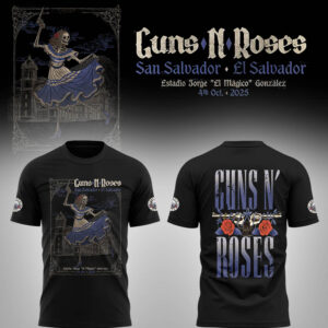 Limited Edition GnR Tour 2025 San Salvador Tshirt-LL2510051010