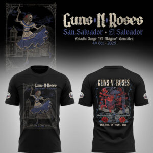 Limited Edition GnR Tour 2025 San Salvador Tshirt-LL2510051011