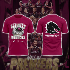 Limited Edition Broncos NRLW Premiership Tshirt-PA100625013