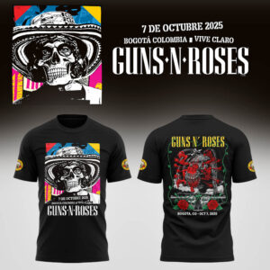 Limited Edition GnR Tour 2025 Bogota Tshirt-LL2510081001