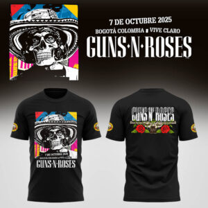 Limited Edition GnR Tour 2025 Bogota Tshirt-LL2510081005