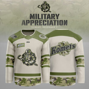 Limited Edition Komets Military Appreciation Night Jersey-LL2510101006