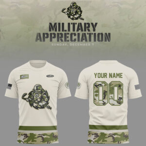 Limited Edition Komets Military Appreciation Night Cusrom Tshirt-LL2510101010