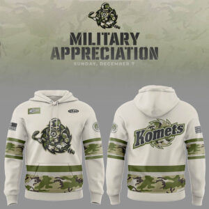 Limited Edition Komets Military Appreciation Night Hoodie-LL2510101013