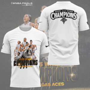 Limited Edition Aces 2025 WNBA Champions Tshirt-KC10112510