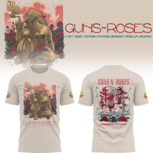 Limited Edition GnR Tour 2025  Medellin Tshirt-LL1012251001