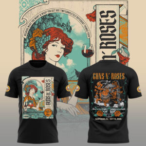 Limited Edition GnR Tour 2025 Santiago Tshirt-LL2510151007