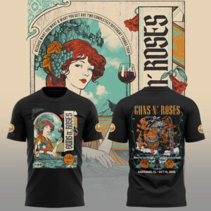 Limited Edition GnR Tour 2025 Santiago Tshirt-LL2510151008