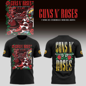 Limited Edition GnR Tour 2025 Buenos Aires Tshirt-LL2510181002