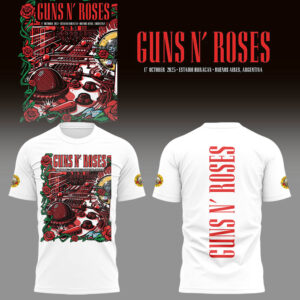 Limited Edition GnR Tour 2025 Buenos Aires Tshirt-LL2510181004