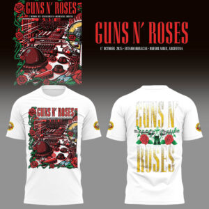 Limited Edition GnR Tour 2025 Buenos Aires Tshirt-LL2510181005