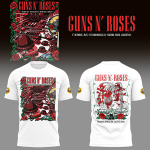 Limited Edition GnR Tour 2025 Buenos Aires Tshirt-LL2510181006