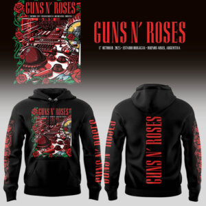 Limited Edition GnR Tour 2025 Buenos Aires Hoodie-LL2510181009