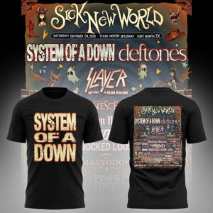 Limited Edition SOAD Tour 2026 SICK NEW WORLD Tshirt-LL2510231001
