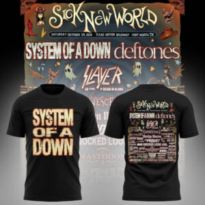 Limited Edition SOAD Tour 2026 SICK NEW WORLD Tshirt-LL2510231002