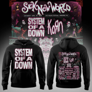 Limited Edition SOAD Tour 2026 SICK NEW WORLD Hoodie-LL2510231007