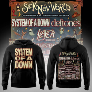Limited Edition SOAD Tour 2026 SICK NEW WORLD Hoodie-LL2510231011