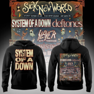 Limited Edition SOAD Tour 2026 SICK NEW WORLD Hoodie-LL2510231012
