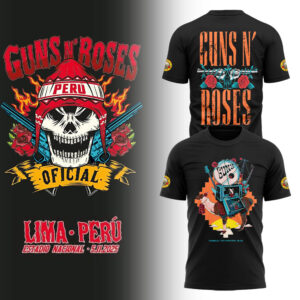 Limited Edition GnR Tour 2025 Peru Tshirt-LL2511061010