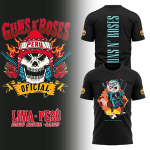 Limited Edition GnR Tour 2025 Peru Tshirt-LL2511061012