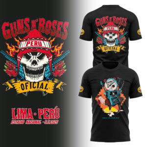 Limited Edition GnR Tour 2025 Peru Tshirt-LL2511061013