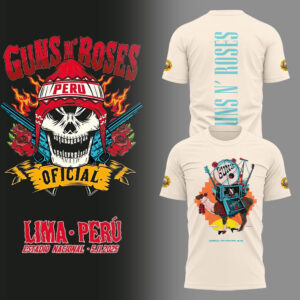 Limited Edition GnR Tour 2025 Peru Tshirt-LL2511061015