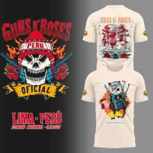 Limited Edition GnR Tour 2025 Peru Tshirt-LL2511061017