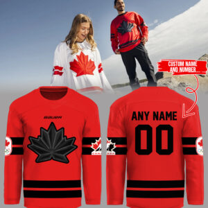 Limited Edition Hockey Canada New Custom Jersey-PA110725028