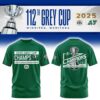 Limited Edition Roughriders 2025 Grey Cup Champions Shirt-AB1711257010