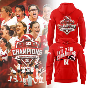 Limited Edition HuskerVB 2025 Champions Hoodie-LL2511241006