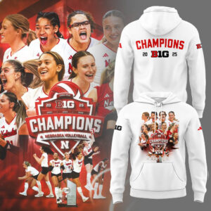Limited Edition HuskerVB 2025 Champions Hoodie-LL2511241007