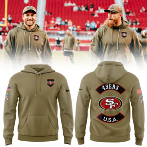 Limited Edition 49ers Veterans Day Hoodie-LL2511251018