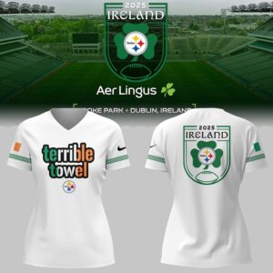 Ireland 2025 Limited Edition Dublin Game V-neck TShirt-ND09252552