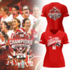 Limited Edition HuskerVB 2025 Champions Tshirt-LL2511291007