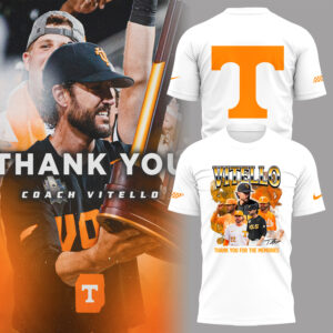 Limited Edition Tennessee "Coach Vitello, Thank You For The Memories " Shirt-PA102325009