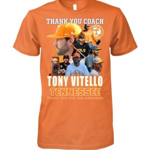 Limited Edition Tennessee "Coach Vitello, Thank You For The Memories " Shirt-AB1023251100