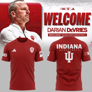 Limited Edition Coach Darian DeVries Indiana Men's Basketball TShirt-ND03222527