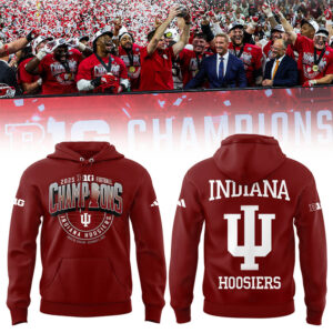 Indiana Football x BIG10 Champions 2025 Hoodie-LL2512071037