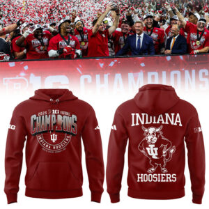 Indiana Football x BIG10 Champions 2025 Hoodie-LL2512071038