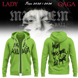 Limited Edition GAGA The Mayhem Ball Tour 2025 Zip Hoodie-LL2512151030